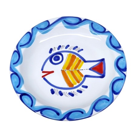 Handmade sicilian ceramic Round Plate Levante PTLV Handmade sicilian ceramic Round Plate Levante PTLV